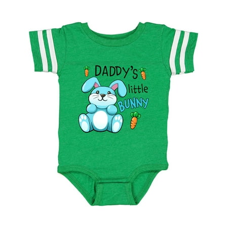 

Inktastic Daddys Little Bunny- blue Gift Baby Boy or Baby Girl Bodysuit