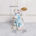 thumbnail image 3 of Easter Tabletop Decorations,Bunny Figurine Rabbit Ornament Creative Gift Crafts for Living Room, 3 of 9