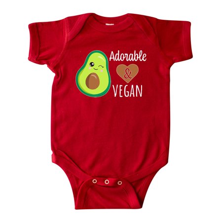 

Inktastic Adorable and Vegan Cute Avocado Gift Baby Boy or Baby Girl Bodysuit