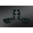 thumbnail image 2 of Kuryakyn 7599 Motorcycle Foot Controls: Longhorn Offset Trident Dually Highway Pegs with Magnum Quick Clamps for 1-1/4" Engine Guards/Tubing, Gloss Black, 1 Pair, 2 of 2