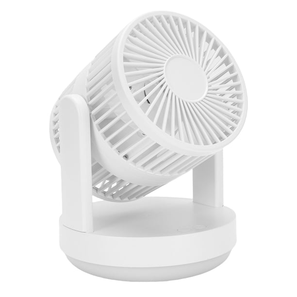 Ventilador De Escritorio, Diseño De Luz De Aire Oscilante De Flujo De Aire Oscilante Automático, Ventilador De Circulador De Aire Oscilante De Escritorio Recargable Para El