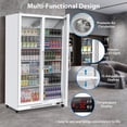 thumbnail image 2 of 2025 New 27.1 Cu.Ft Merchandiser Refrigerator, Display Refrigerator, Beverage Cooler, LED Lighting,10 Adjustable Shelves, Drink Fridge for Home Restaurant Grocery Stores, 2 of 7