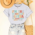 thumbnail image 1 of Qiopertar T-Shirt Graphique Mode à Manches Courtes Col Rond Décontracté Printemps et Été 2024 pour Femmes Grandes Économies de Vacances!, 1 of 6