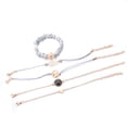 thumbnail image 4 of 5 Pcs Bracelet à Breloques Mode Bracelet en Alliage Ajustable Bracelet Chaîne, 4 of 7