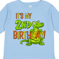 thumbnail image 4 of Inktastic It's My 2nd Birthday with Cute Green Alligator Boys or Girls Long Sleeve Toddler T-Shirt, 4 of 5