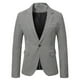 thumbnail image 2 of Hombres Casual Slim Fit Impreso Un botón Blazer Traje Volver Chaqueta de manga larga Pompotops  oipoqjl40236, 2 of 8