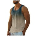 thumbnail image 5 of HCNTES Mens Cotton Assorted Tank Top T-Shirt Undershirt Ribbed Workout Beach Shirts Sleeveles Running Vest(Multi-color,XL), 5 of 5