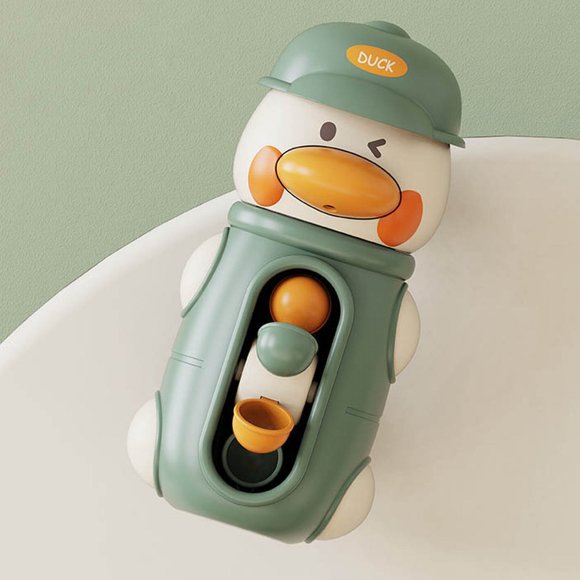 IMENGL Bath Bathtub Toys For Toddlers 1 2 3 Years Old Duck Elephant Bathtub Toys With Rotatable Waterwheel/Eyes Bathroom Strong Suckers Water Scoop Fun Bath Toys For Toddlers Boys Girls Baby Stuff,B