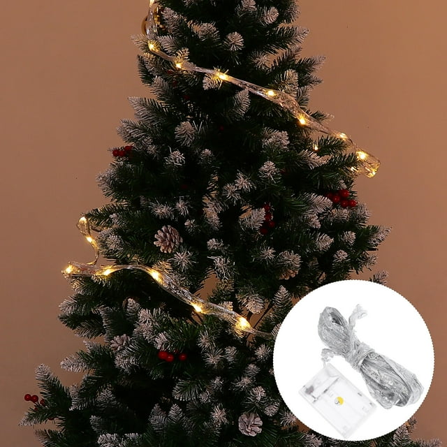 FONDOTIN 1Pcs Led Rope Lights for Christmas Day Decoration Light String Lamp Warm White 400cm Length
