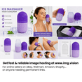 thumbnail image 2 of Silicone Ice Face Roller Cube - Reusable Facial Contour Mold for Puffiness, 2 of 5