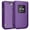 Purple, variant on Case for Nokia 2720 V Flip Phone, Nakedcellphone [Teal Mint Cyan] Protective Snap-On Hard Shell Cover [Grid Texture] for Verizon TA-1295, 2720V