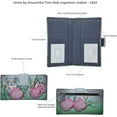 thumbnail image 5 of Anna by Anuschka Women’s Hand-Painted Genuine Leather Two Fold Wallet - Precious Peony, 5 of 5
