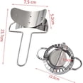 thumbnail image 2 of 4 Pack Pastry Rolling Cutter, Circle Dough Blade Roller Dumpling Wrapper Mould Pie Ravioli Empanada Pierogi Calzone Making Tools for Home Kitchen, DIY, Silver, 2 of 7