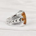thumbnail image 5 of Baltic Amber Mans Ring, Natural Baltic Amber ring, Silver Jewelry, 925 Silver Ring, Birthday Gift, Heavy Mens Ring, Arabic Design, Ottoman Style Ring, Christmas, Turkey Mens Signet Ring, 5 of 6