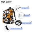 thumbnail image 4 of Lsque Yellow White Daisy Pattern Pattern Canvas Daypack, Durable Backpack, High-quality Versatile Backpack,Vintage Compact Backpack-Small, 4 of 6