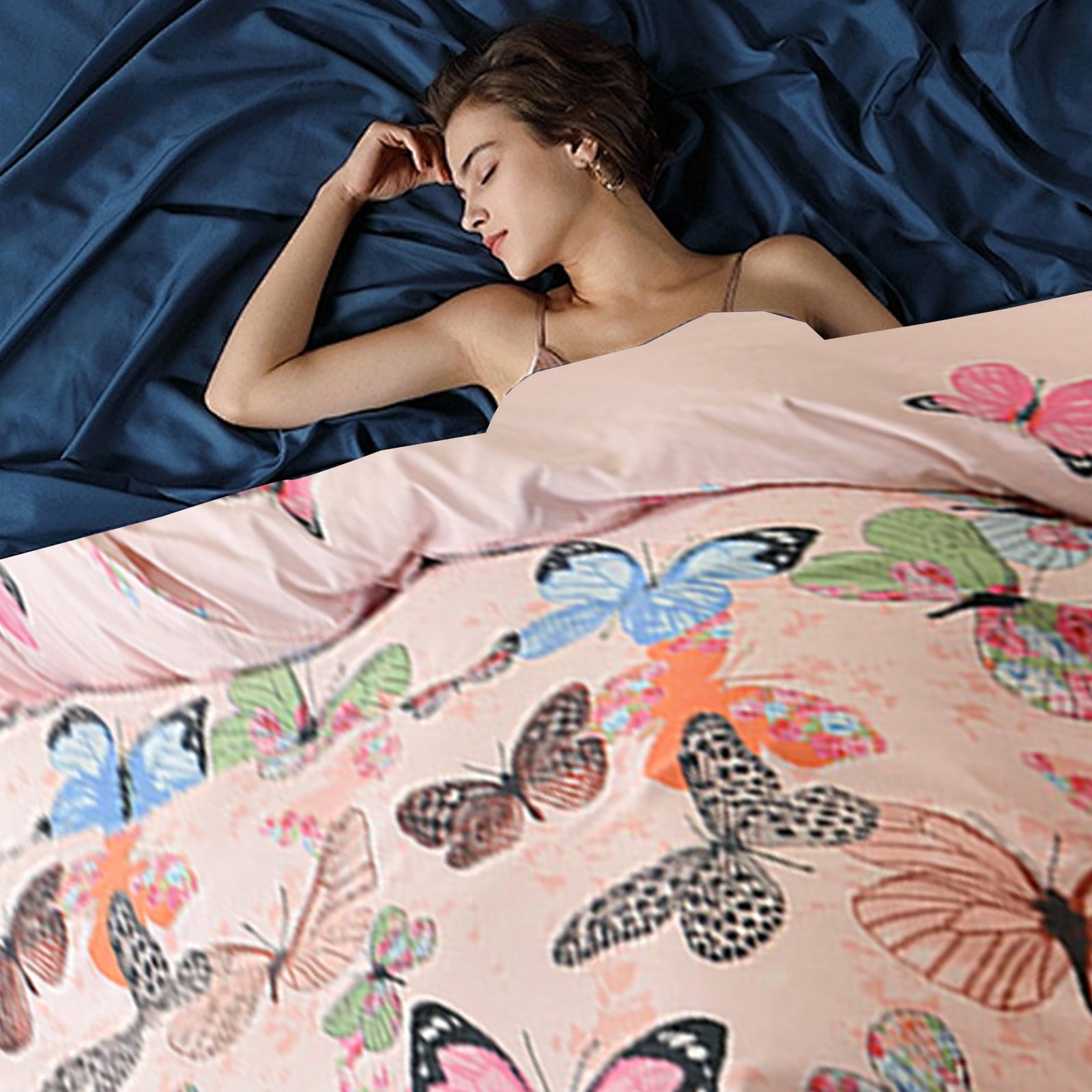 Specollect Clearance 1Pcs Twin Size Duvet Cover, Ultra Soft 2-Piece Seersucker Duvet Cover Set with Zipper Closure, Soft Brushed Microfiber Bedding