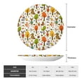 thumbnail image 2 of Cauagu Animals Forest Print Bone China Decorative Plate, Wall Mount Plate Holiday Decor Decorative Ceramic Plates with Stand Elegant Household Plates Decorative-6in, 2 of 6