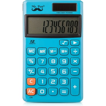 Mr. Pen- Standard Function Calculator, Blue, Small Calculator, Solar Calculator, Pocket Calculator, Simple Calculator