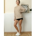 thumbnail image 4 of Doublju Womens Long Sleeve Wide Round Neck Casual Tunic Top With Plus Size, 4 of 4