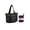 Black, variant on Karla Hanson Pack n Fold Foldable Travel Tote Bag - Blue