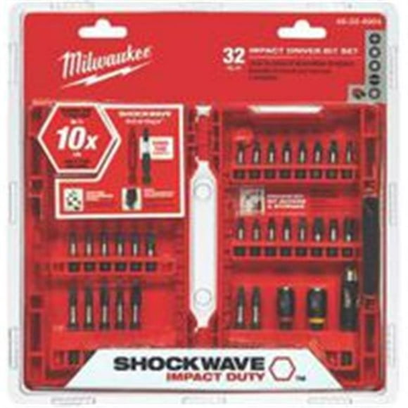 Milwaukee Electric Tools Bit Driver Impact Set 32 Piece 48-32-4004