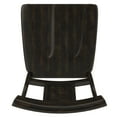 thumbnail image 4 of Weston Home Farmhouse Vintage Panel Back Solid Wood Counter Height Chair, Set of 2, Antique Black, 4 of 8