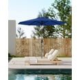 thumbnail image 6 of 9FT Outdoor Patio Umbrella with Double-Layer Vented Canopy, UPF 50+ UV Protection, 8-Rib Steel Frame, Crank & Tilt Mechanism, Detachable Pole, Backyard, Deck, or Poolside, 6 of 7