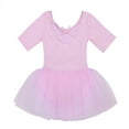 thumbnail image 4 of MSemis Kids Girls Short Sleeve Ballerina Ballet Dance Leotard Dress, 4 of 4