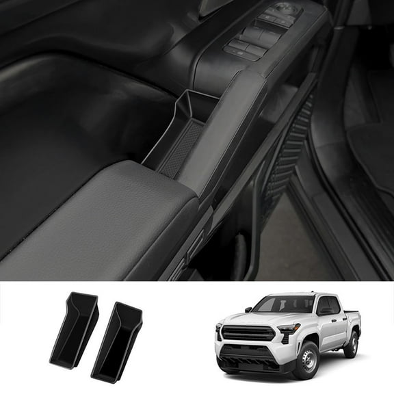 QIFEI 2PCS Front Door Handle Storage Box Cover Holder For Toyota For TACOMA 2024  