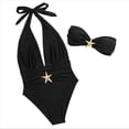 thumbnail image 3 of Traje de Baño de una Pieza con Cintura Alta y Tirantes Anchos para Mujer, Imagen 2 L, 3 of 8