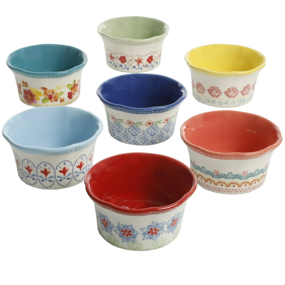 The Pioneer Woman Floral Medley 7Piece Ramekin Set