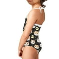 thumbnail image 4 of FOR U DESIGNS Cat Paw Swimsuits for Kids Toddler Girls Cute Halter Neck Bathing Suit Size 3-4 Years Quick Dry Sleeveless Swimwear with Adjustable Neck Strap, 4 of 6
