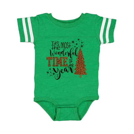

Inktastic Christmas It s the Most Wonderful Time of the Year Cheetah Gift Baby Boy or Baby Girl Bodysuit