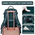 thumbnail image 4 of DAKIMOE Large Travel Backpack for Women Men Laptop Bag Airline Approved Carry On Backpacks Waterproof Anti Theft Gym Bags Hiking Flight Approved Luggage Casual Daypack, Large, Peacock Blue, 4 of 9