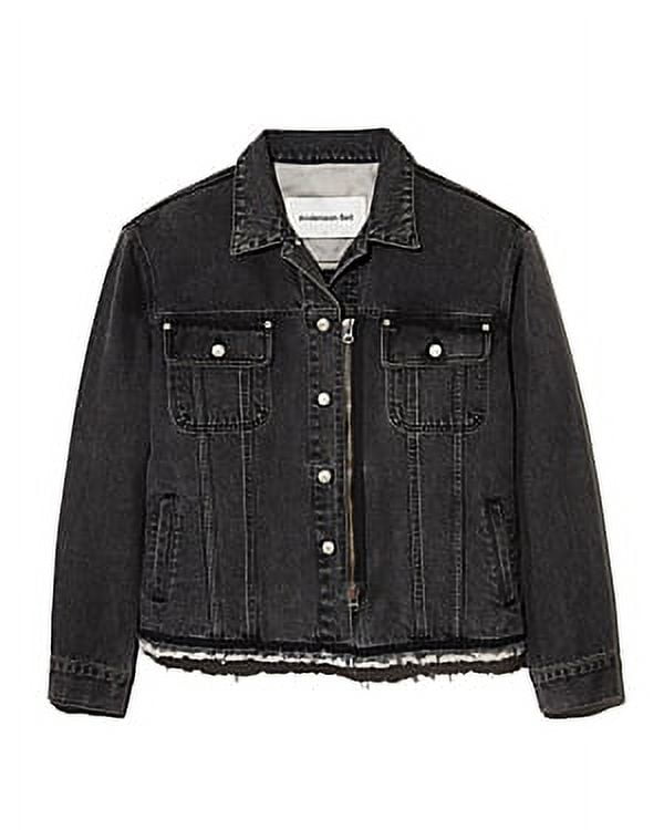 Andersson Bell BLACK Inside-Out Denim Jacket, US Small