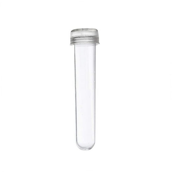 1Pc Reusable Plastic Flower Water Tubes with Cap, 4.5" Floral Water Tubes for Single Stem Roses, Buds, Bouquets,Plants, Opening (Transparent)