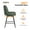 1PC Green, variant on AetherLove Counter Height Bar Stools , 360° Swivel Upholstered Barstools with Backs and Metal Legs, 26" H Seat Height, Faux Leather,1PC Green