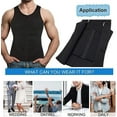 thumbnail image 6 of Men's Zipper Waist Trainer Trimmer Vest, Men Sauna Vest Sweat Waist Trainer, Men Compression Shirt for Body Slimming, 6 of 7