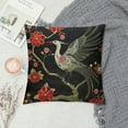 thumbnail image 2 of COMIO Crane Sofa Pillow Covers Flying Birds Magic Cloud Classic Floral Motif Fans Throw Pillow Covers Decoration for Sofa Couch Festival, 2 of 5