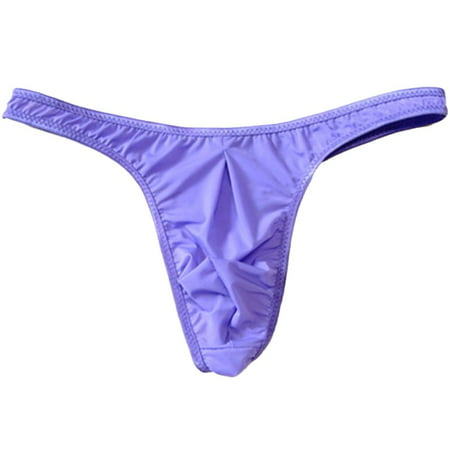 WenMei Men's milk silk Sexy G-string Thin thin belt Thongs Underwear ...