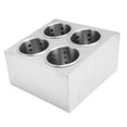 thumbnail image 1 of Utensil Holder, Stainless Steel Flatware Holder Durable  for Kitchen, 1 of 8