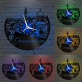 thumbnail image 2 of Jerusalem City View 12 Inch Vinyl Record Wall Clock - Silent, Creative, and Unique Clock for Living Room, Entryway, or Bedroom Decor - Perfect Gift Idea(12 inchs B with LED), 2 of 7
