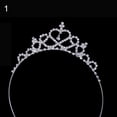 thumbnail image 2 of SPRING PARK Tiara Wedding Flower Girls Kids Crystal Rhinestone Prom Party Crown Headband, 2 of 8
