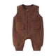 thumbnail image 4 of Cowsor Baby Boy Girl Solid Color One Piece Romper Jumpsuit Outfits Clothes Overalls, 4 of 5