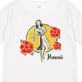 thumbnail image 4 of Inktastic Retro Hula Girl Girls Long Sleeve Toddler T-Shirt, 4 of 5