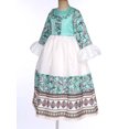 thumbnail image 4 of Jizyo Robe Maxi Abayas Musulmanes pour Filles une Pièce Manches Longues Robe de Prière Islamique Robe Caftan Arabe Vert Clair 110/4Y, 4 of 7