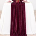 thumbnail image 4 of Burgundy Velvet Table Runner Christmas Cloth Decor 29x120Inch 10Ft Fabric Luxurious Thanksgiving Wedding Runner for New Year Bridal Shower Wedding Christmas Party, Reception Table Decorations, 4 of 4