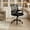 black, variant on Ergonomic Office Desk Gaming Chair Mid Back with Lumbar Support Rocking Mode Height Adjustable with Fixed Armrest For Office