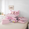 thumbnail image 4 of Erosebridal Music Guitar Bedding Sets Twin Size,Crystal Glitter Comforter Sets with Sheets,Watercolor Splash Bed in a Bag Twin size,Microfiber Famale Bedroom Decor,Reversible,7-Piece, 4 of 6