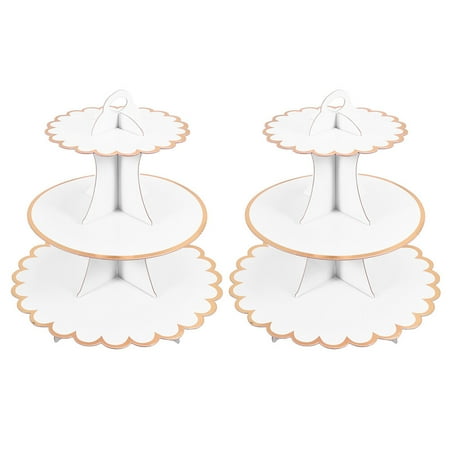 

2Pcs Cupcake Display Racks Paper Cake Storage Racks Party Snack Display Stands